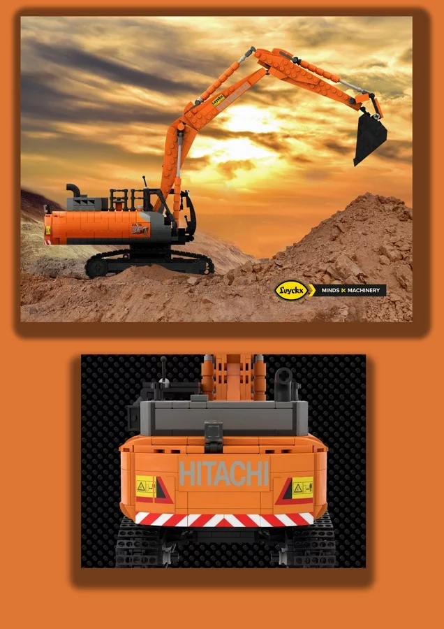 COLLECTORS ITEM: LEGO SCALE MODEL HITACHI ZX350LC-7