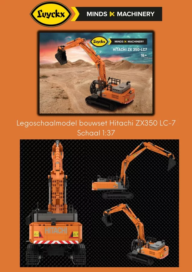 COLLECTORS ITEM: LEGO SCALE MODEL HITACHI ZX350LC-7