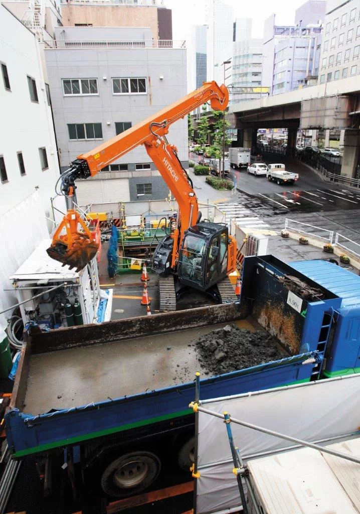 HITACHI presents smallest telescopic arm excavator