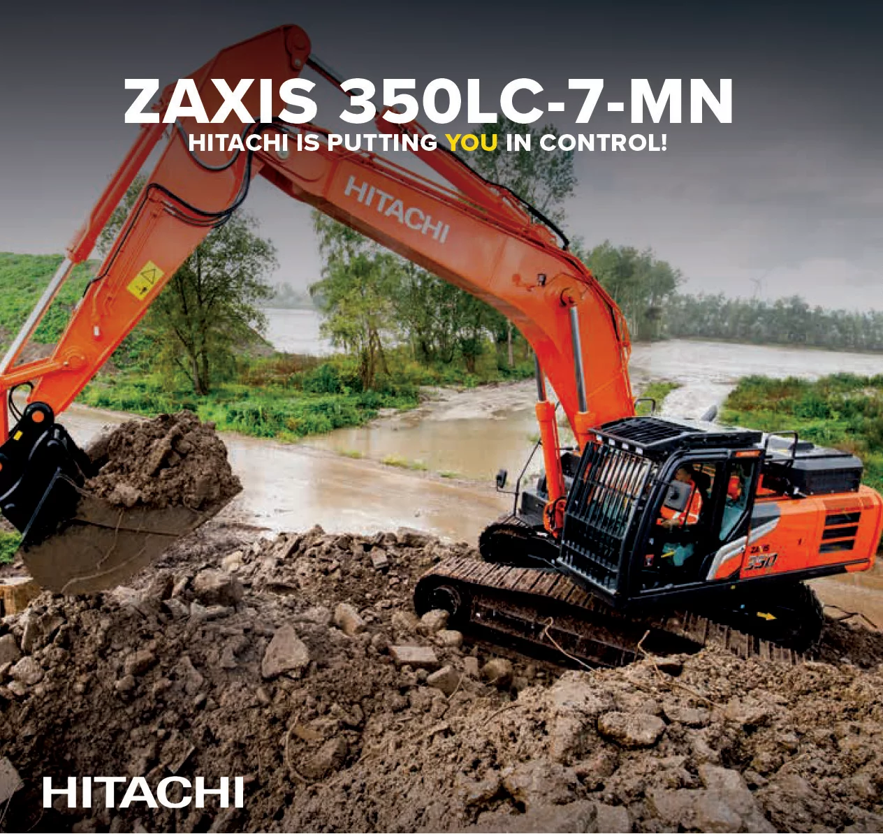 Test the new generation of Hitachi and Kubota machines