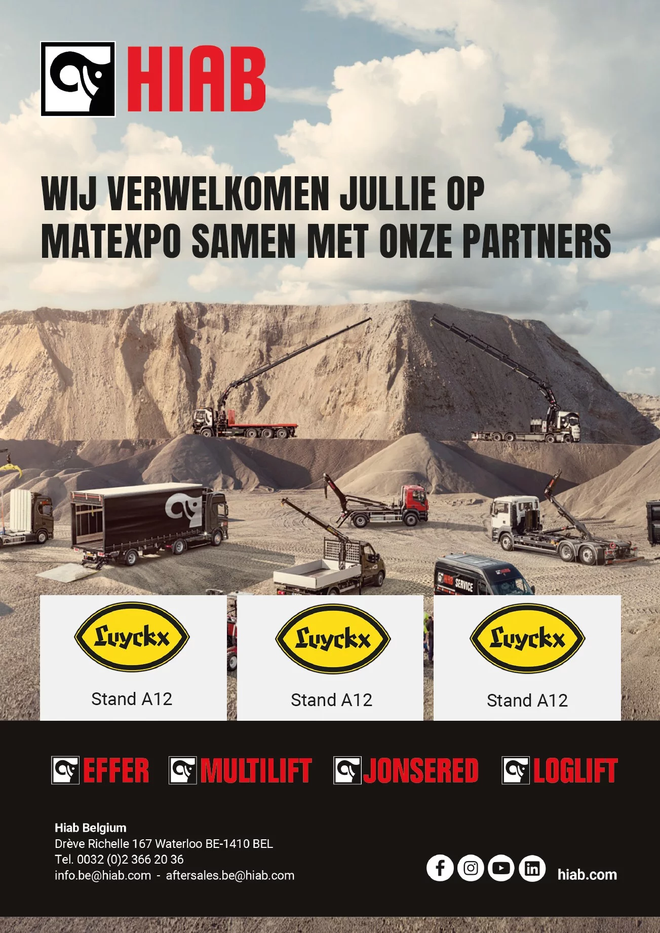 HIAB Belgium relies on a network of local partners