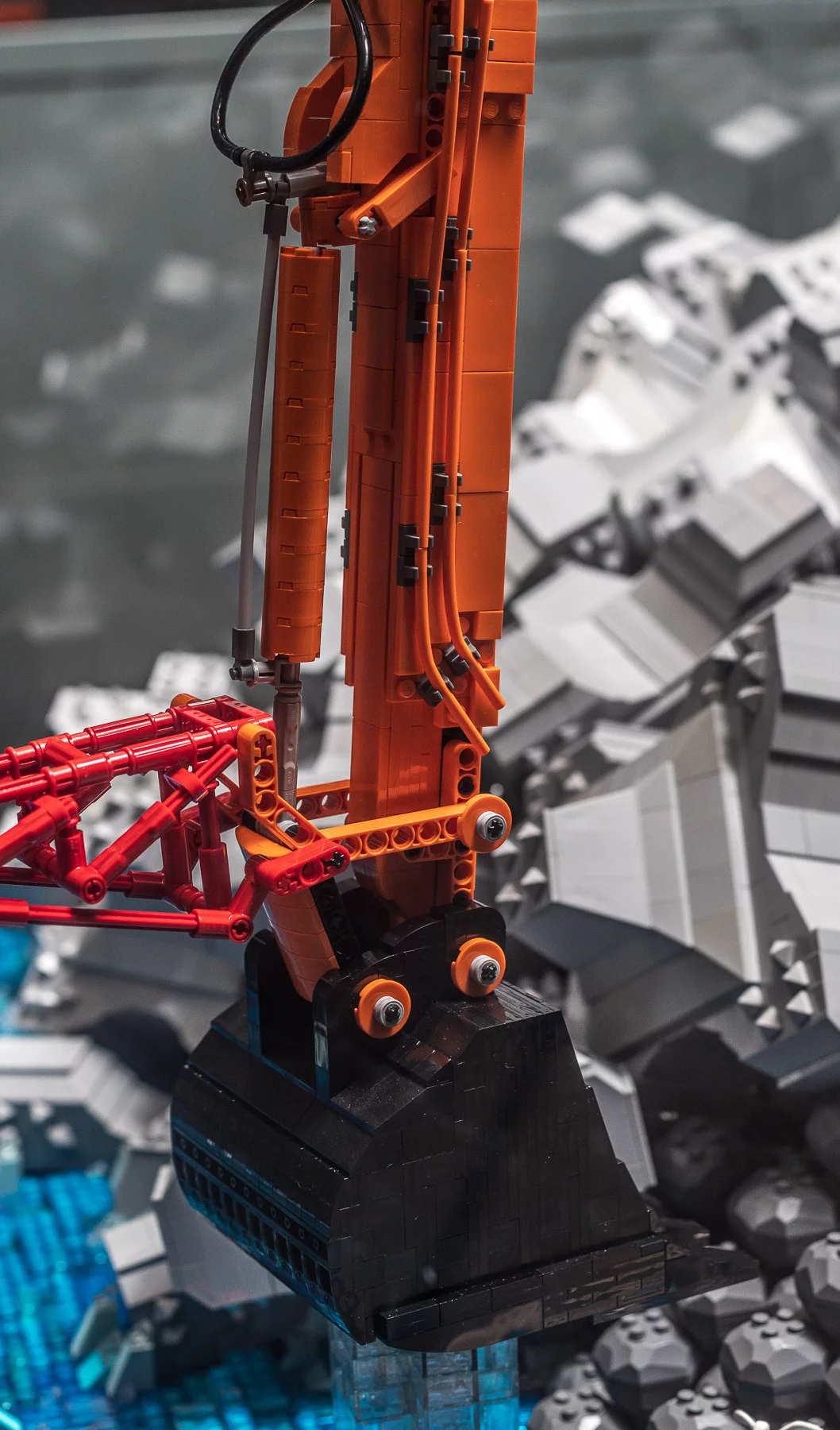Modèle réduit Lego® EX1900 SL 40 mètres et EX1200-7 avec 2-piece boom