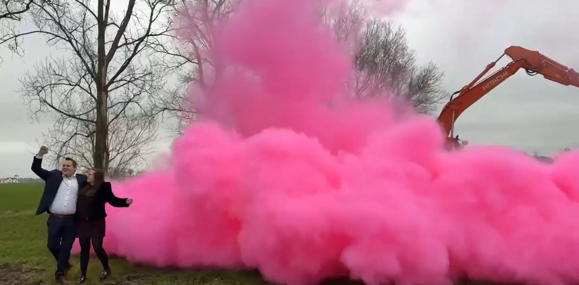 Gender reveal Hitachi ZX210-7