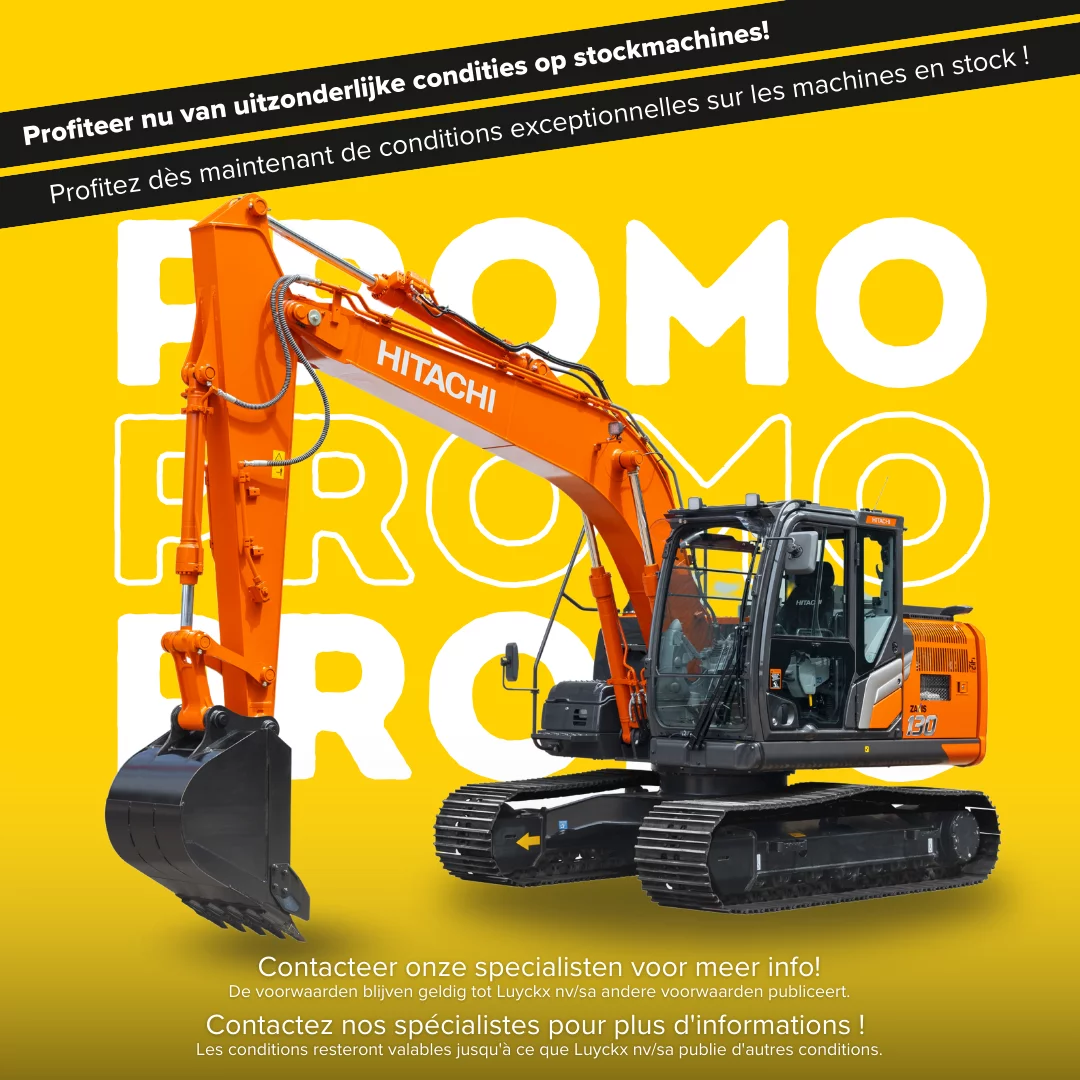 Conditions exceptionnelles sur les machines de stock Hitachi