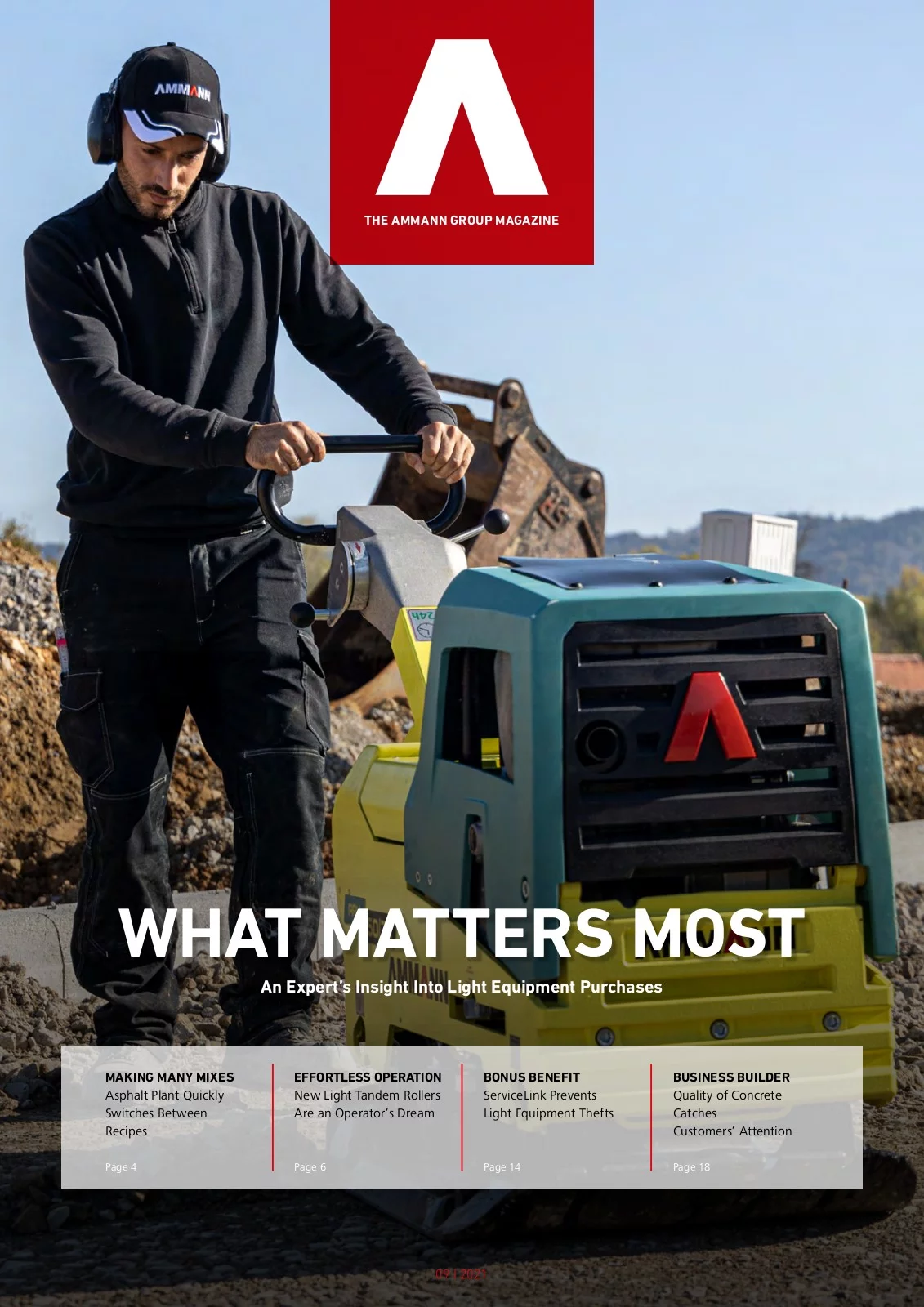 Ammann le nouveau magazine client - Séptembre 2021