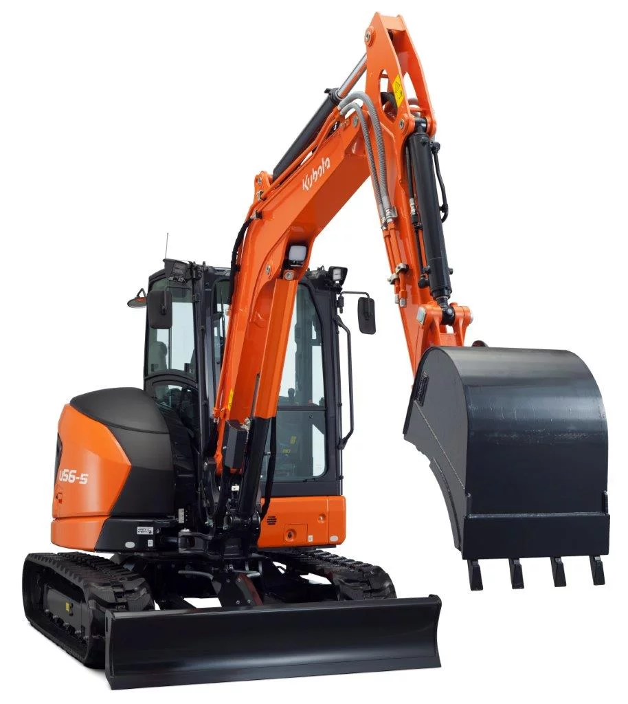 Kubota présente trois nouvelles mini‐pelles de la gamme 5 tonnes
