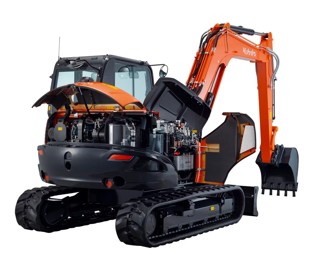 Kubota lanceert nieuwe generatie minigraafmachine van 8 ton