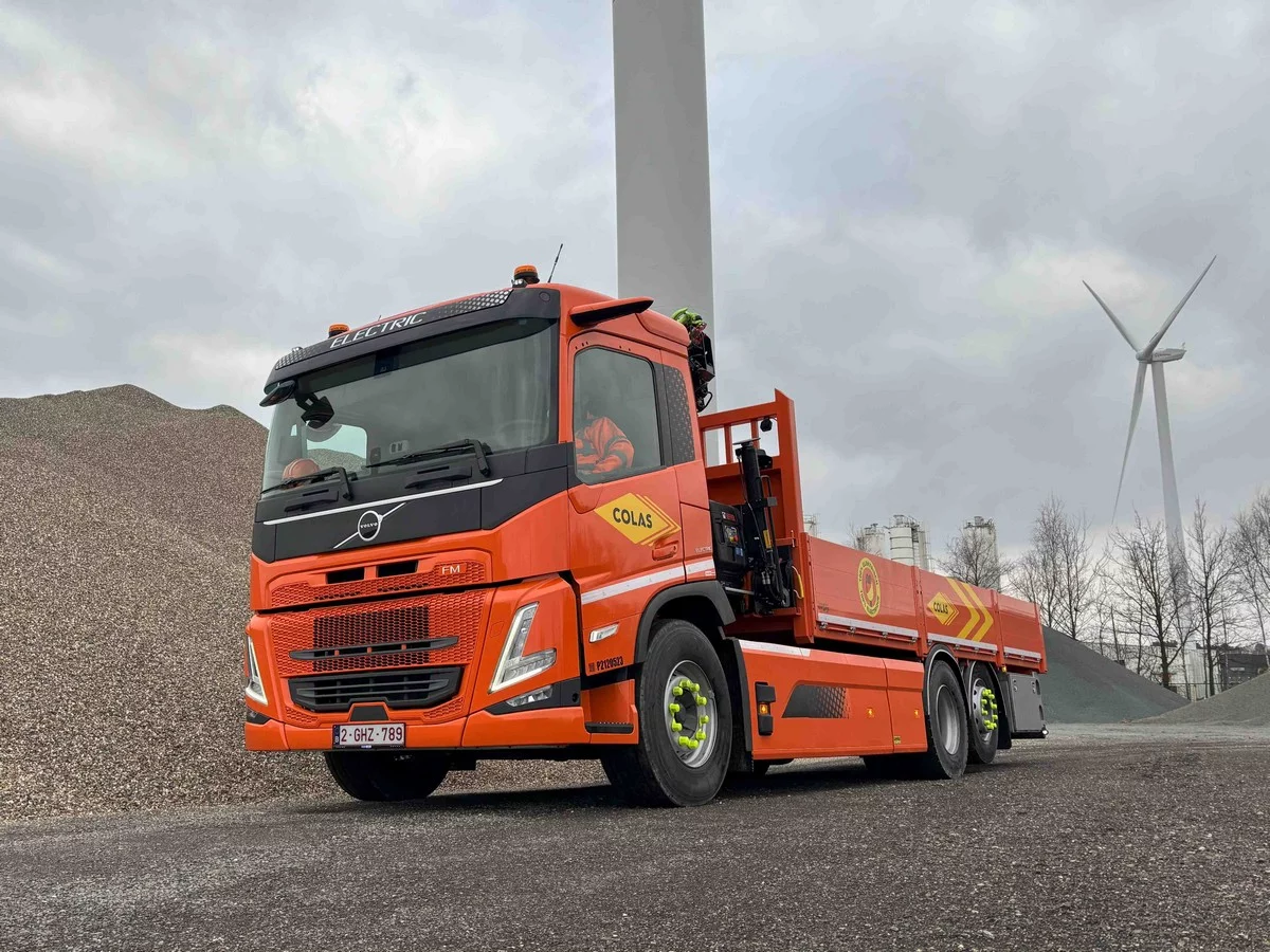 Colas Belgium neemt eerste Volvo FM Electric in gebruik