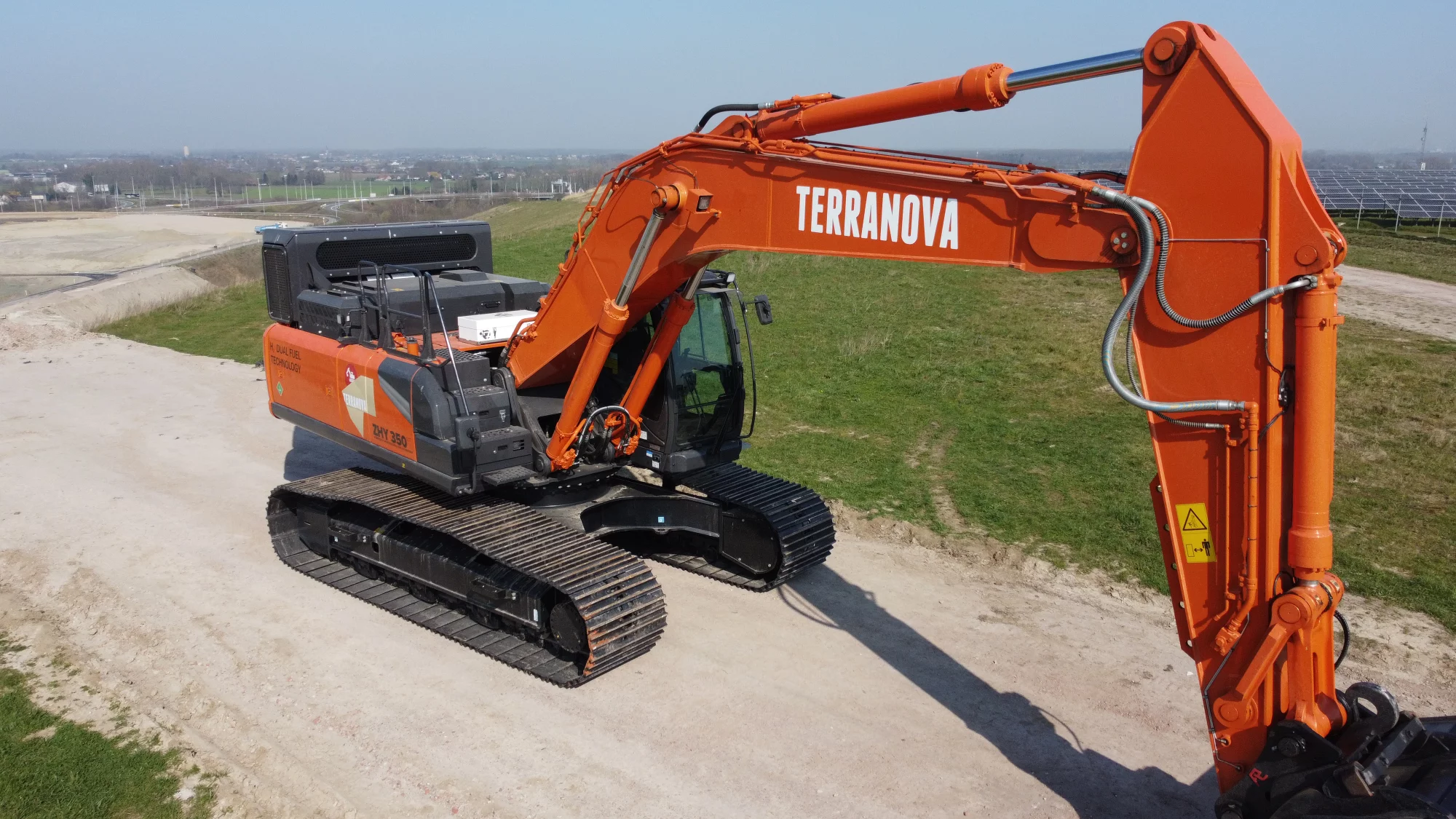 Waterstofgraafmachine in testfase Terranova