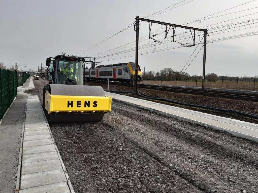Ammann verdichtingsmachines worden door Hens ingezet bij spoorweguitbreiding