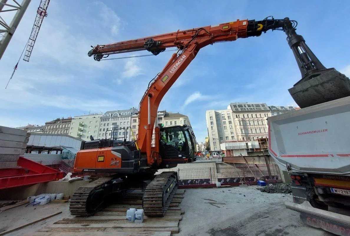 Hitachi ZX350LC-7 CTA is ideaal voor Oostenrijks infrastructuurproject