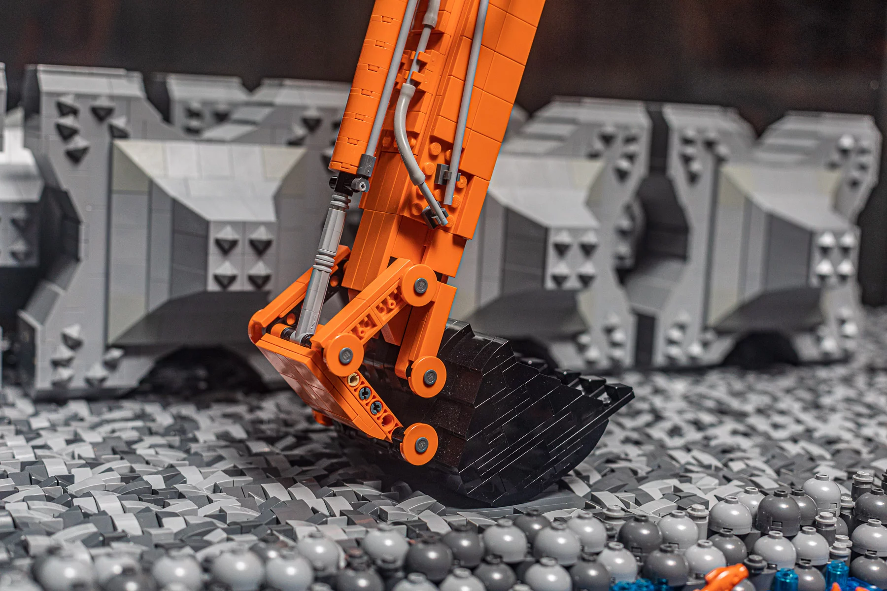 Lego® schaalmodel EX1900 SL 40 meter en EX1200-7 met 2-piece boom