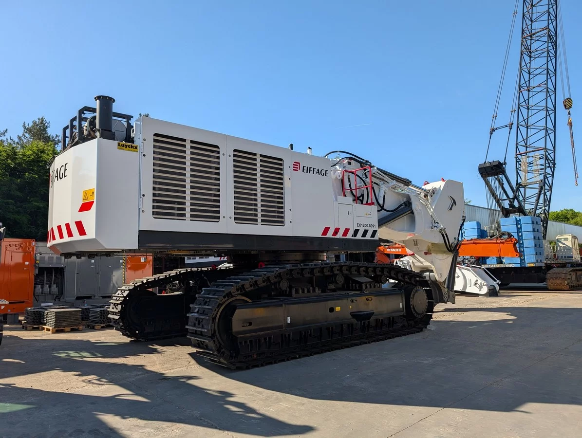 Eiffage kiest voor Hitachi EX1200-7 graafmachines met Sunton Ripper bij bouw EPR2-reactoren in Penly