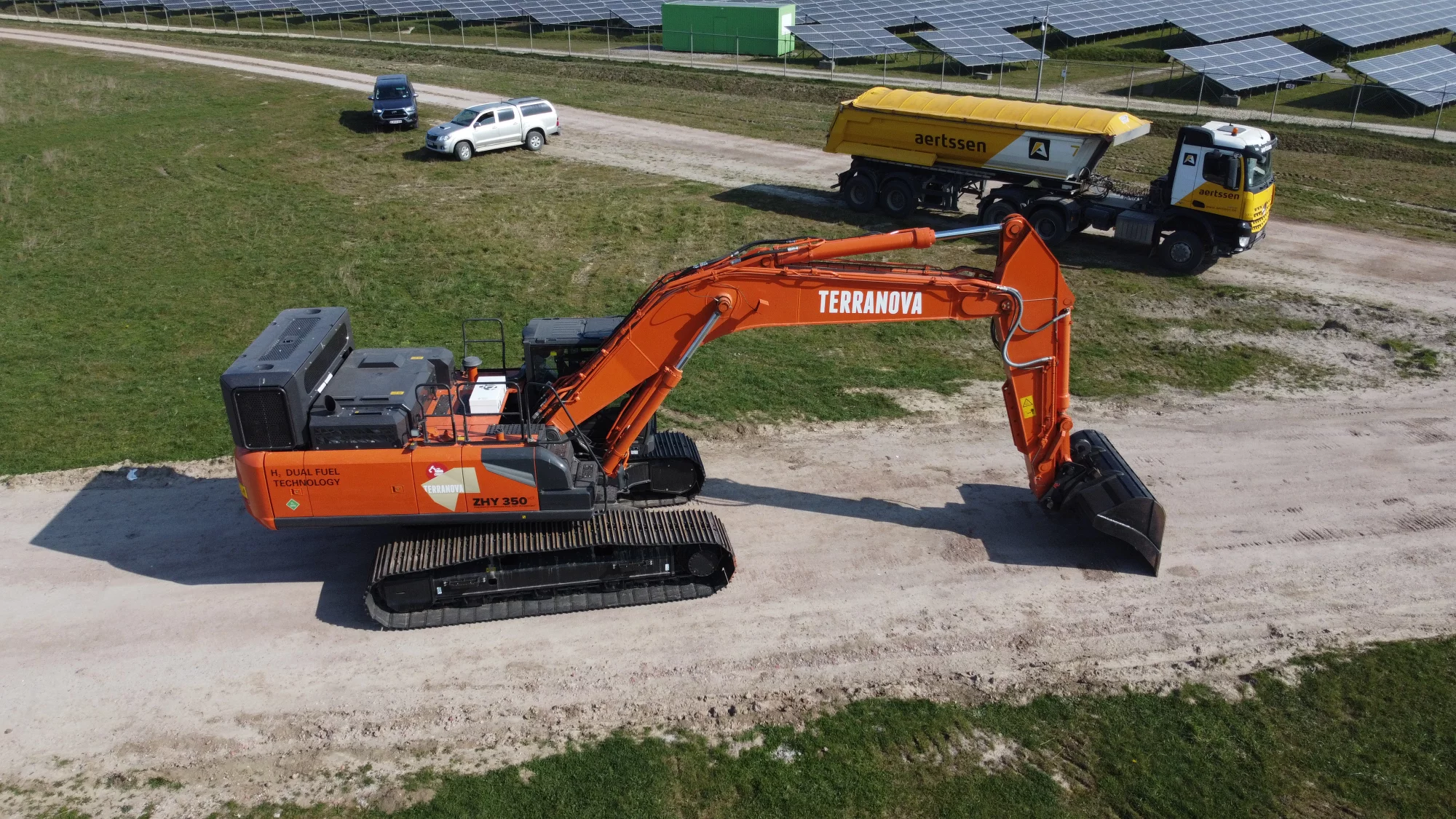 Waterstofgraafmachine in testfase Terranova