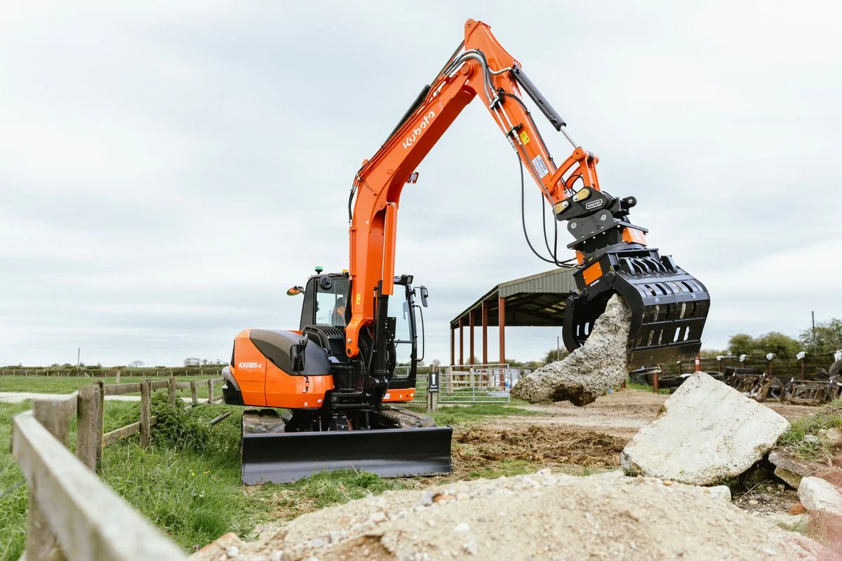 Kubota lanceert nieuwe generatie minigraafmachine van 8 ton