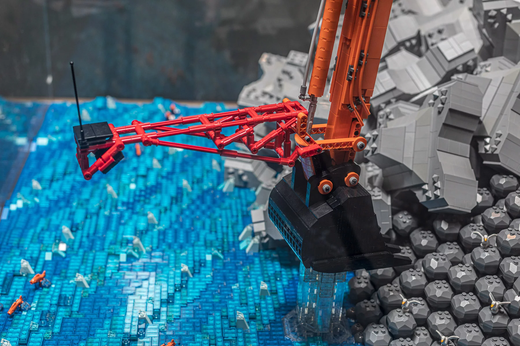 Lego® schaalmodel EX1900 SL 40 meter en EX1200-7 met 2-piece boom