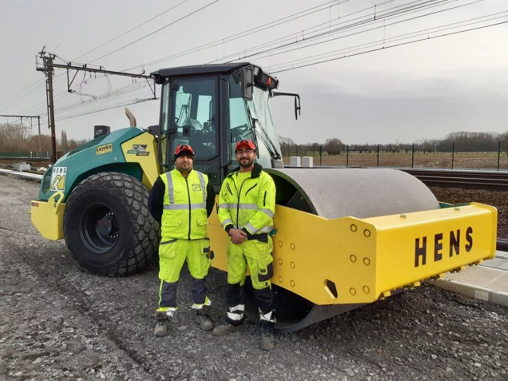 Ammann verdichtingsmachines worden door Hens ingezet bij spoorweguitbreiding