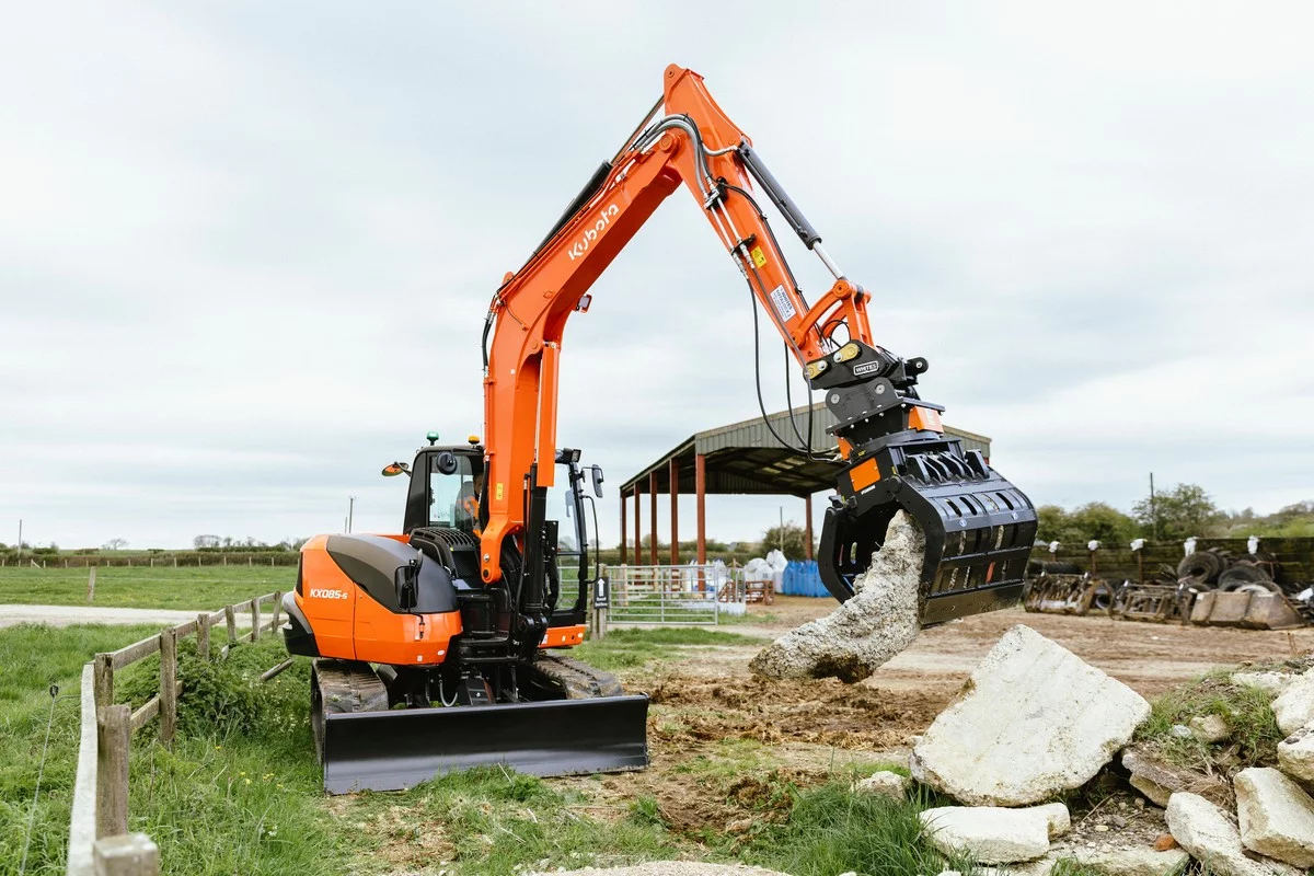 Kubota lanceert nieuwe generatie minigraafmachine van 8 ton