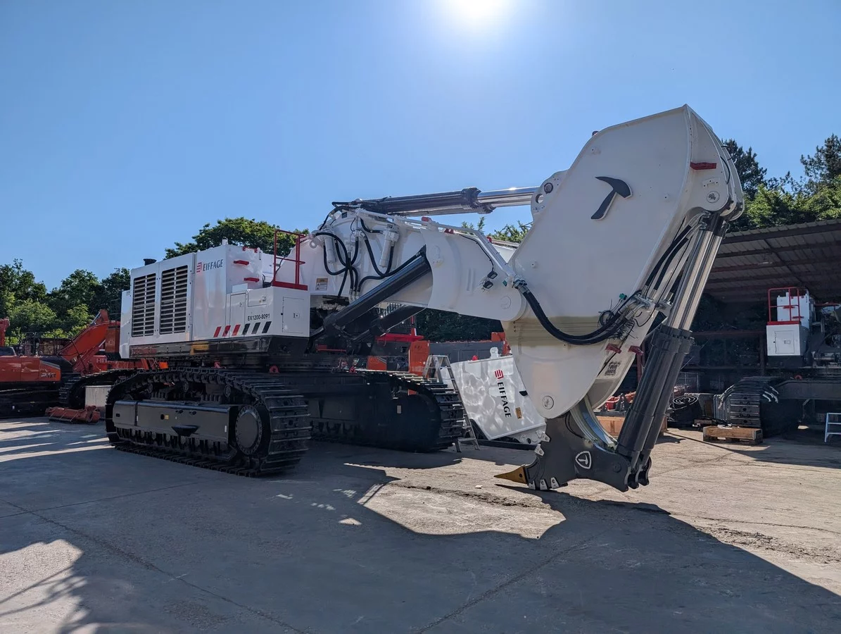Eiffage kiest voor Hitachi EX1200-7 graafmachines met Sunton Ripper bij bouw EPR2-reactoren in Penly
