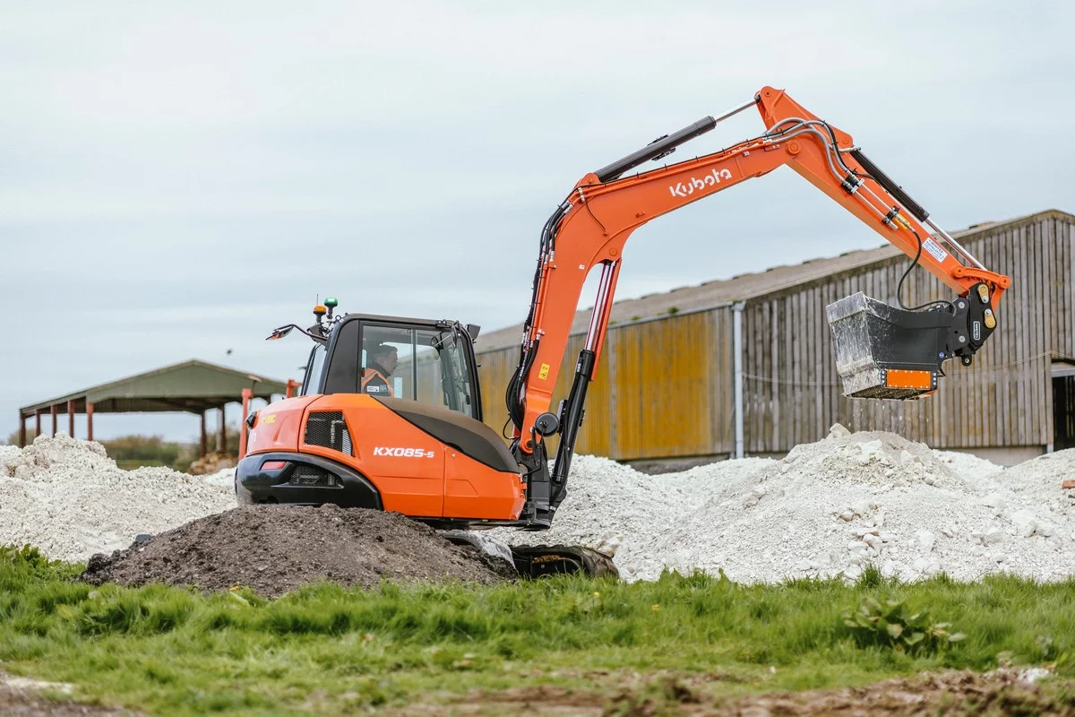 Kubota lanceert nieuwe generatie minigraafmachine van 8 ton