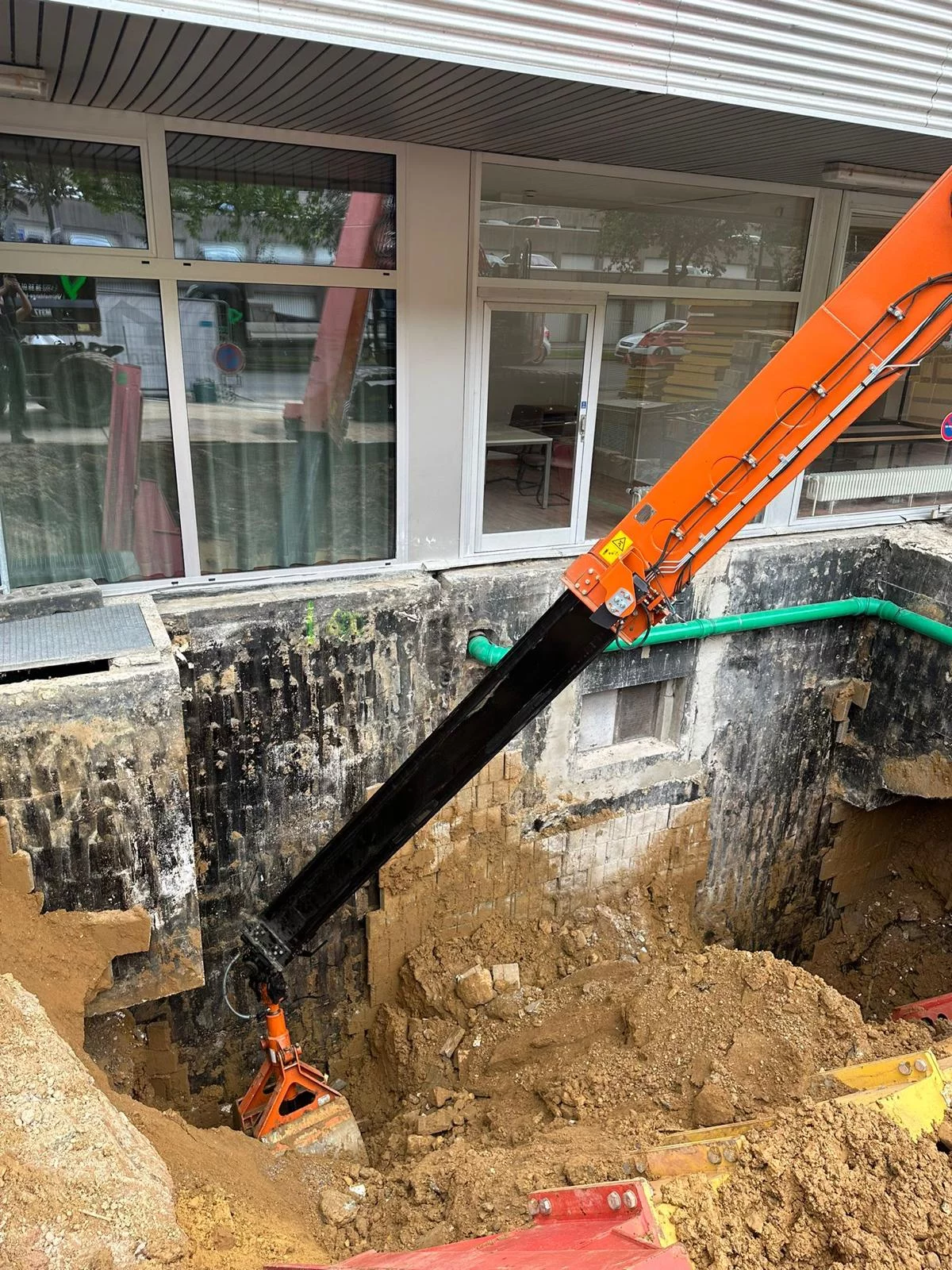 HSB Rental ZX135 CTA werf Luxemburg stad