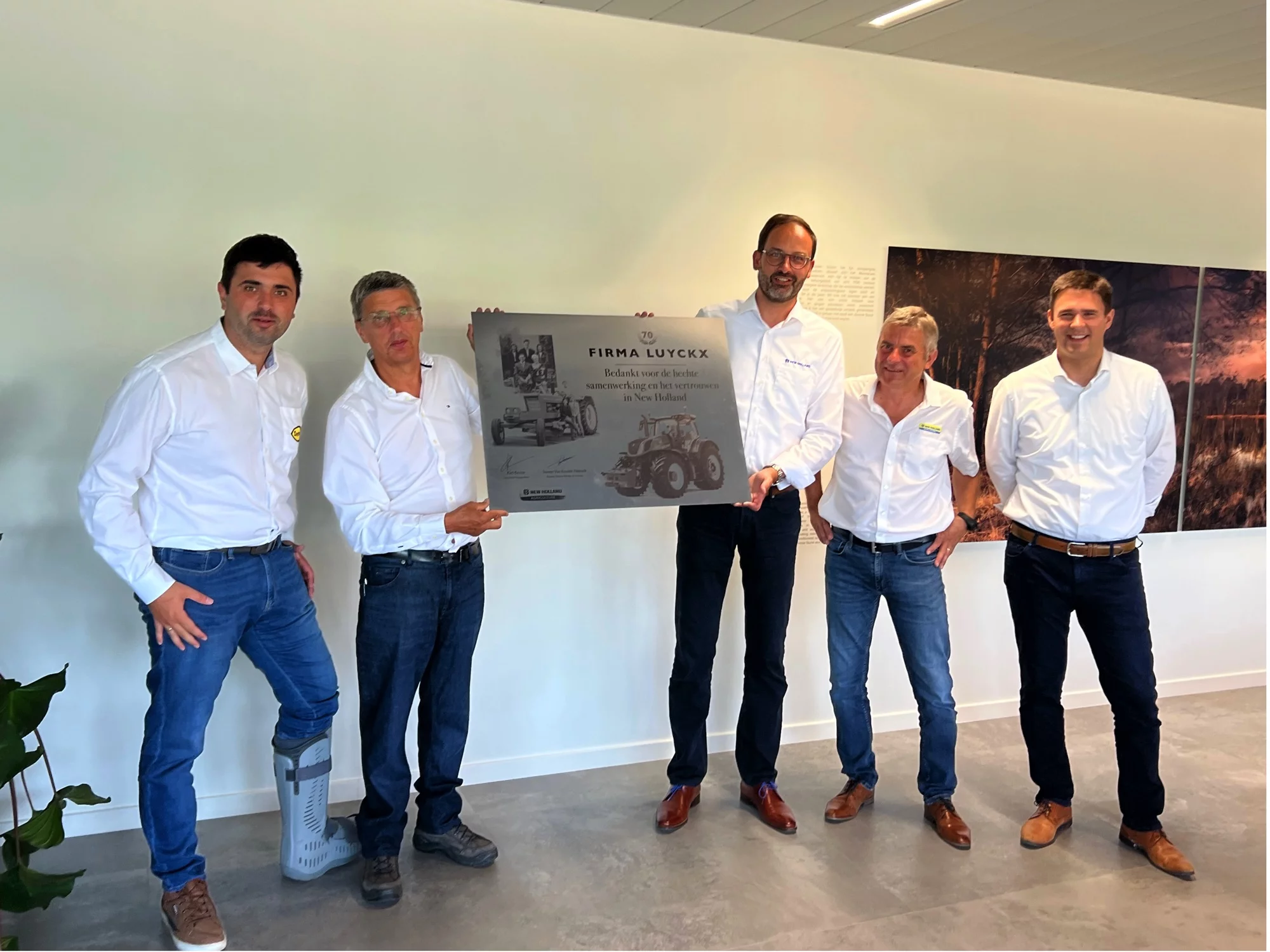 Fijne gelukswensen vanwege New Holland