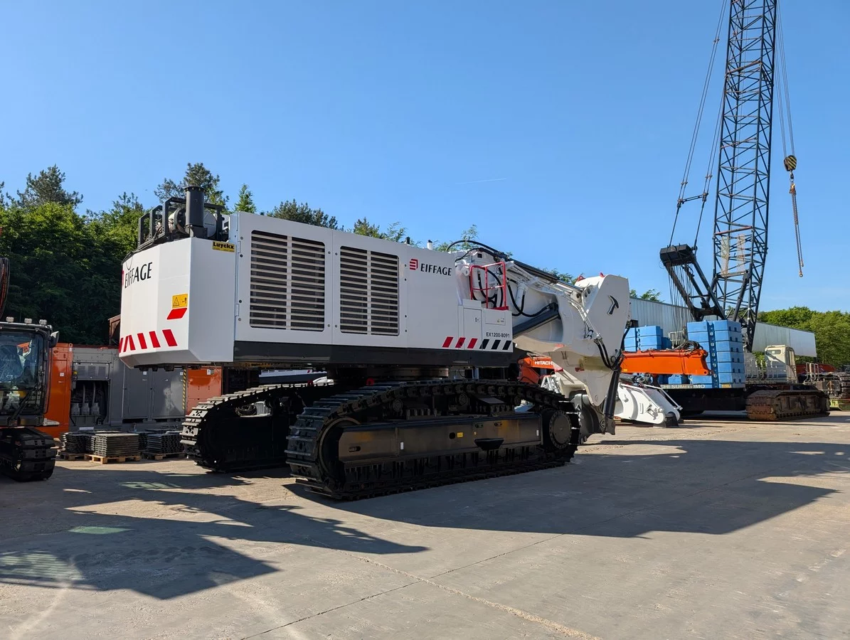 Eiffage kiest voor Hitachi EX1200-7 graafmachines met Sunton Ripper bij bouw EPR2-reactoren in Penly