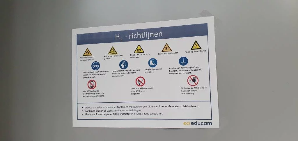 Educam opent gloednieuw opleidingslokaal voor waterstofvoertuigen