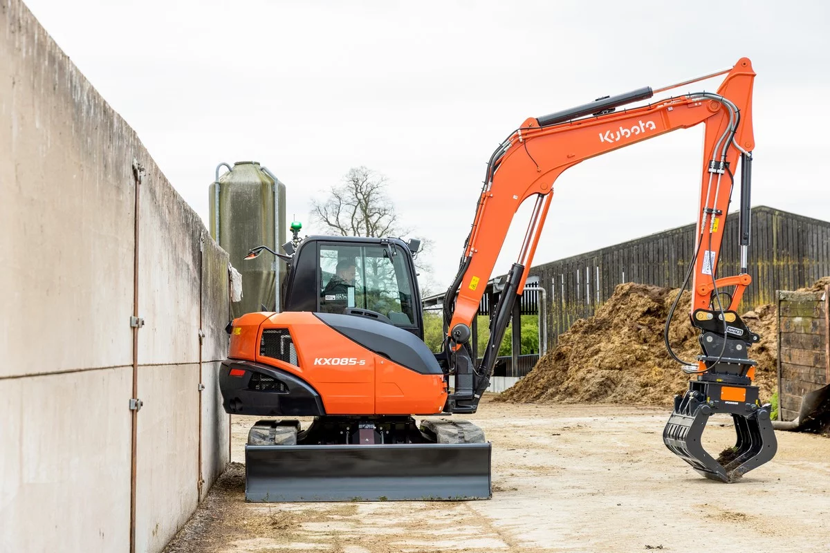 Kubota lanceert nieuwe generatie minigraafmachine van 8 ton