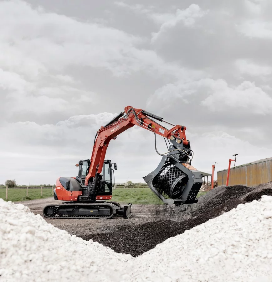Kubota lanceert nieuwe generatie minigraafmachine van 8 ton