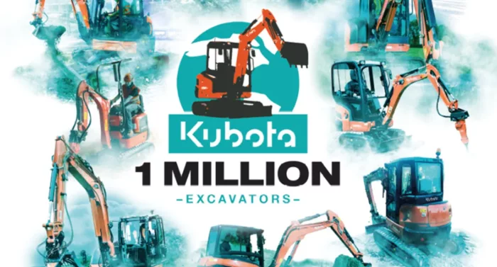 Kubota produceert zijn miljoenste graafmachine